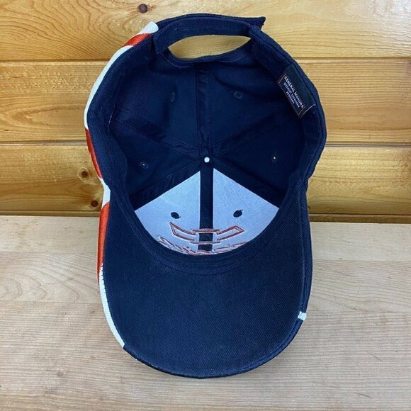 Chevrolet Chevy Bow Tie Racing USA Flag Hat Patriotic! Embroidered Cap Black - Picture 6 of 7